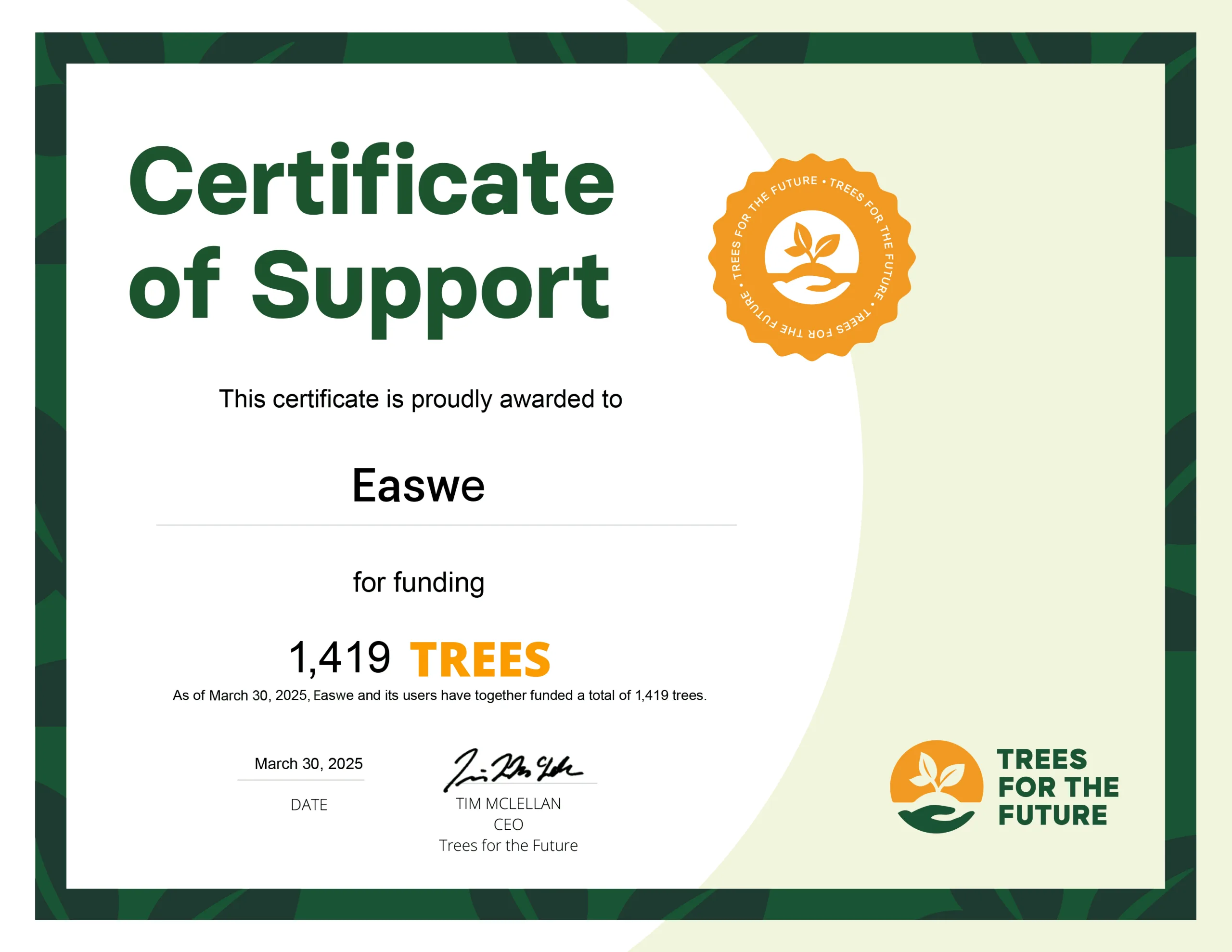 Easwe Tree Planting